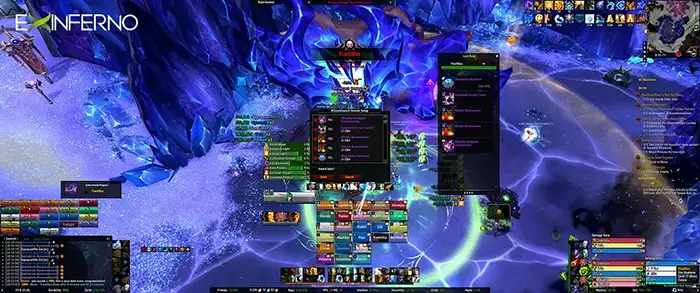 Team Purple heroic raid defeating Fractilus boss in The War Within