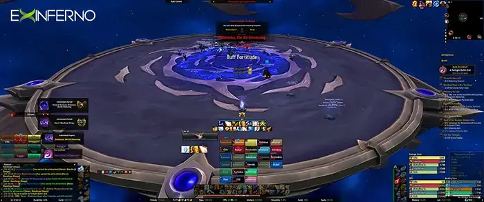 Team Purple AOTC raid team defeating Heroic Dimensius final boss in The War Within